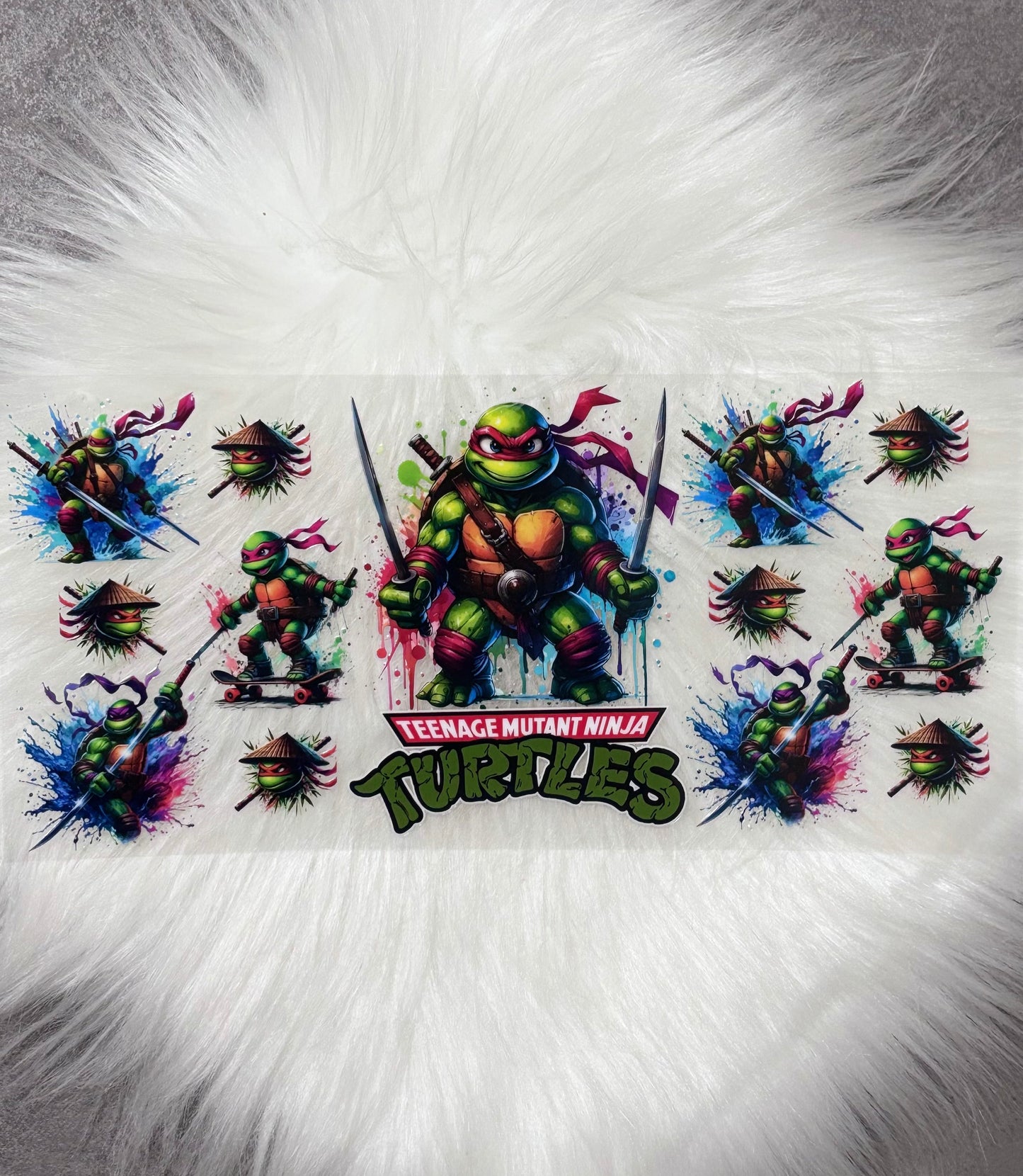 16oz UV DTF Wrap- TURTLES