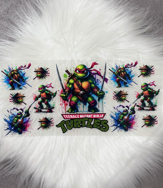 16oz UV DTF Wrap- TURTLES