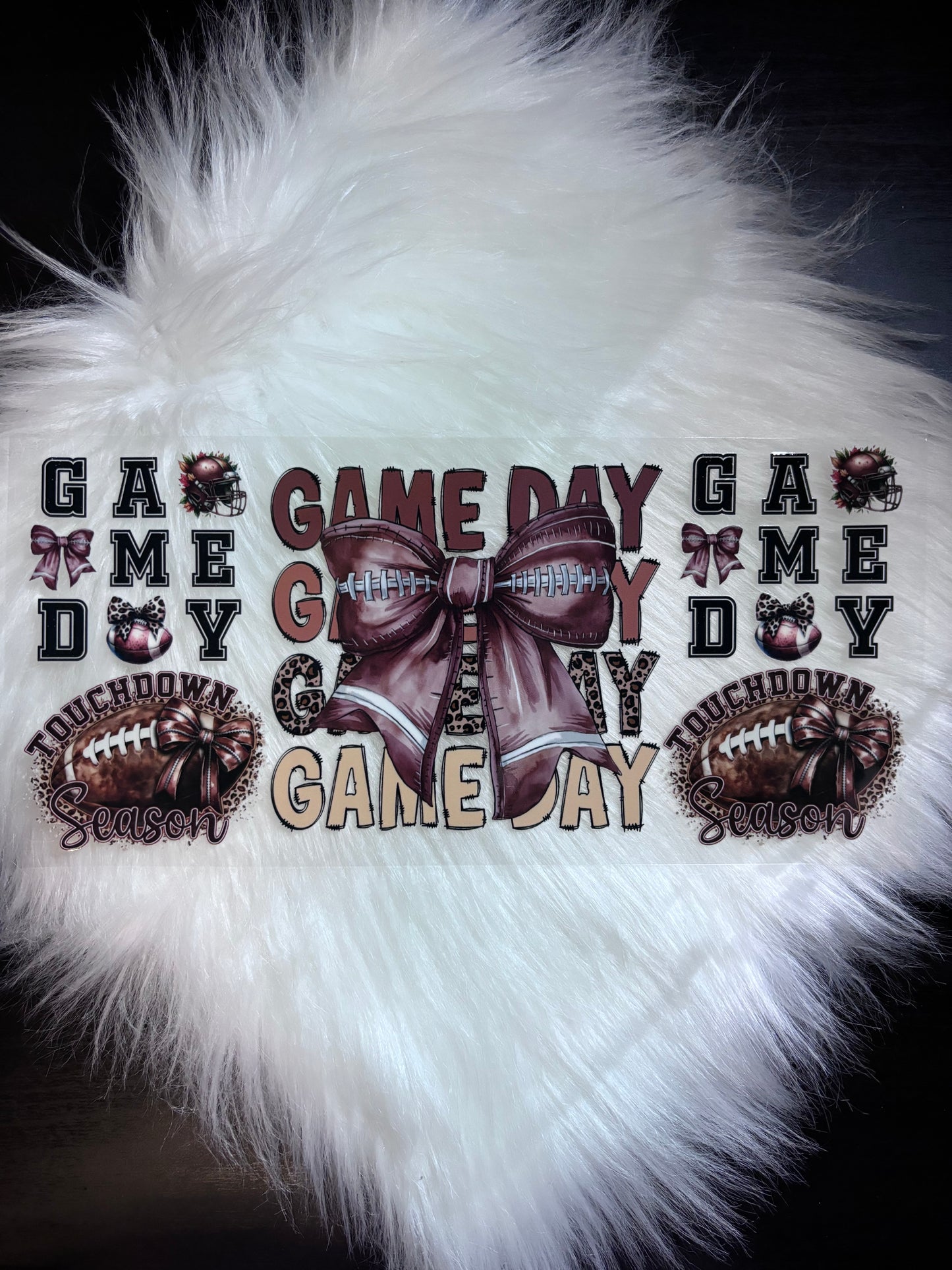 16oz UV DTF Wrap- Game Day Football
