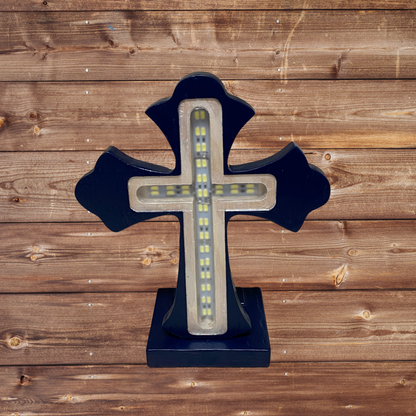 Hand Carved Custom LED Light Up Crosses