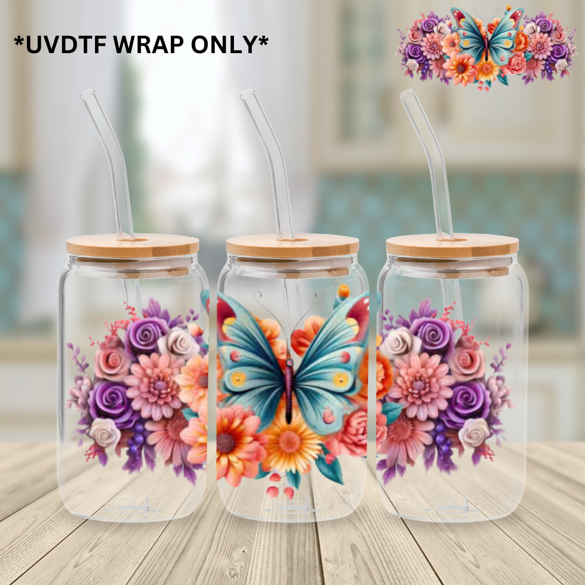 UV DTF Wrap- Butterfly