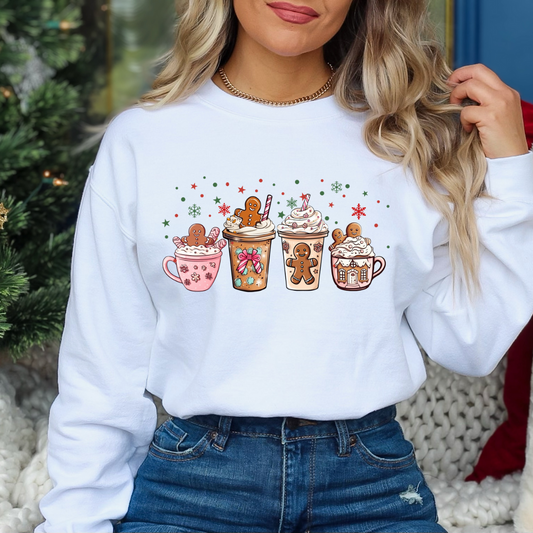 Ready To Press DTF Transfer- Christmas Gingerbread / *Shirt not Included*